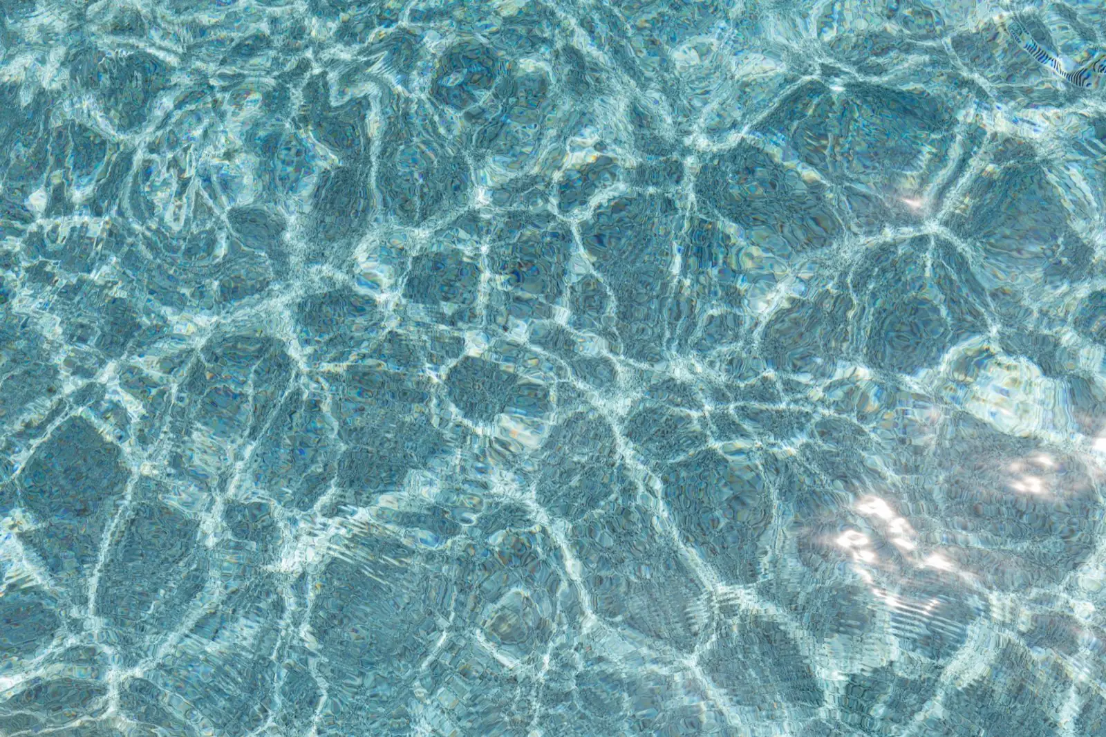 Sunlight moving across the water surface of the Gaster pool in Marietta