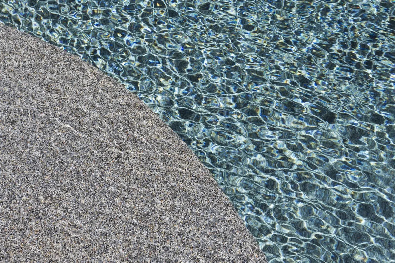 Close-up of rippling pool water at the Starke project in Johns Creek
