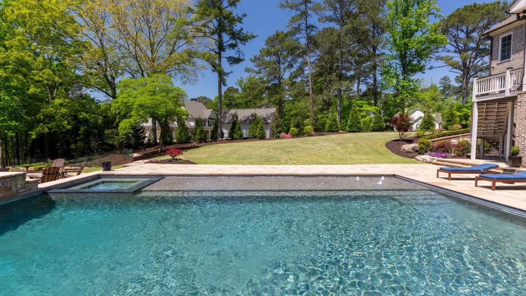 The Water: the Batchelor backyard in Roswell by Atlantis Pools