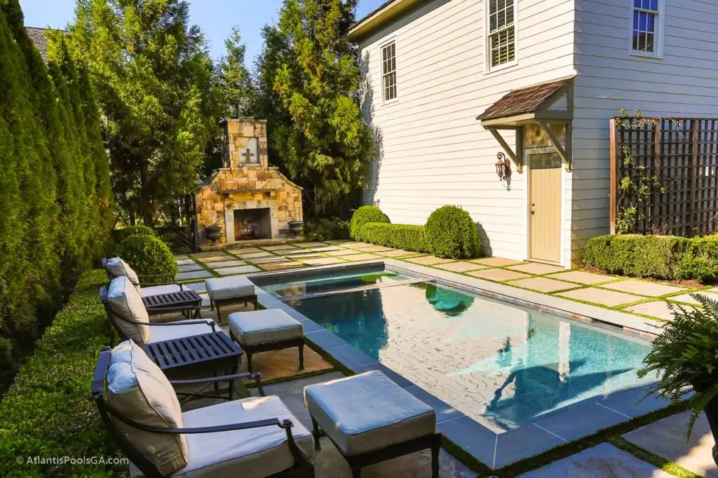 Linear and Geometric Pool by Atlantis Pools and Spas