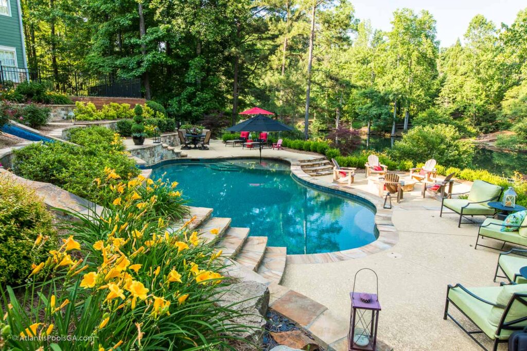 Freeform Natural Pool by Atlantis Pools and Spas