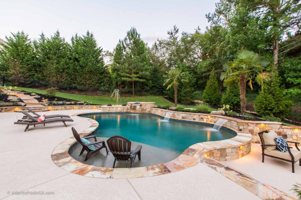 Freeform Natural Pool by Atlantis Pools and Spas