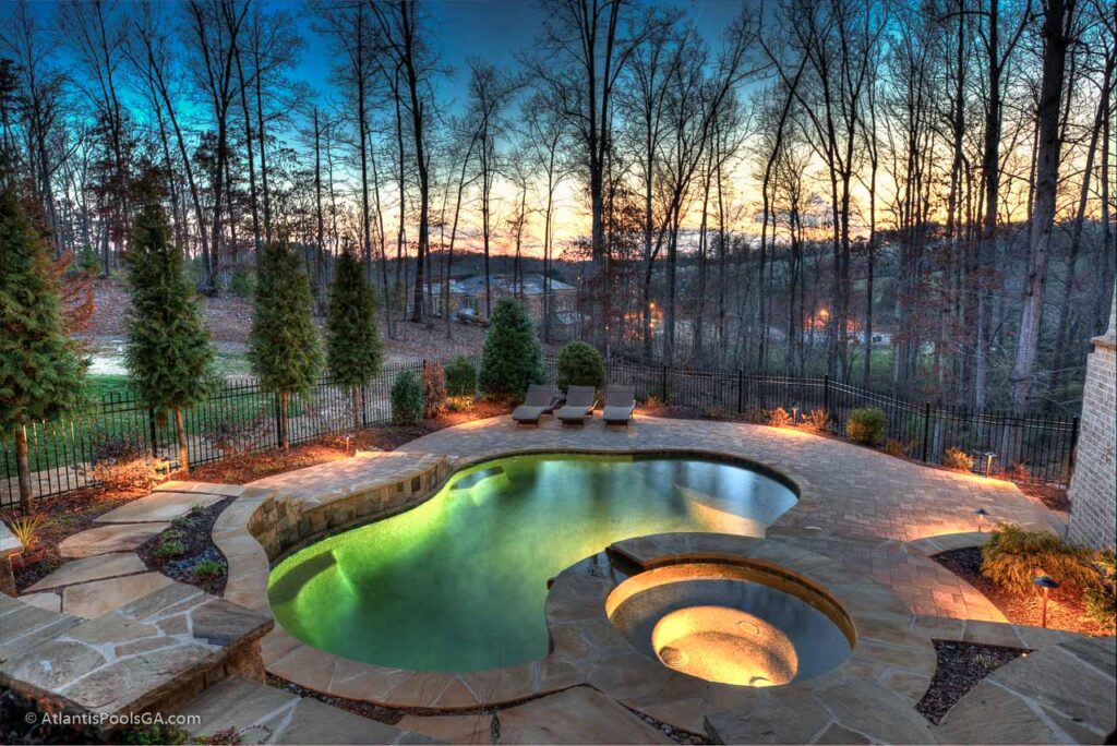 Pool Lighting by Atlantis Pools and Spas