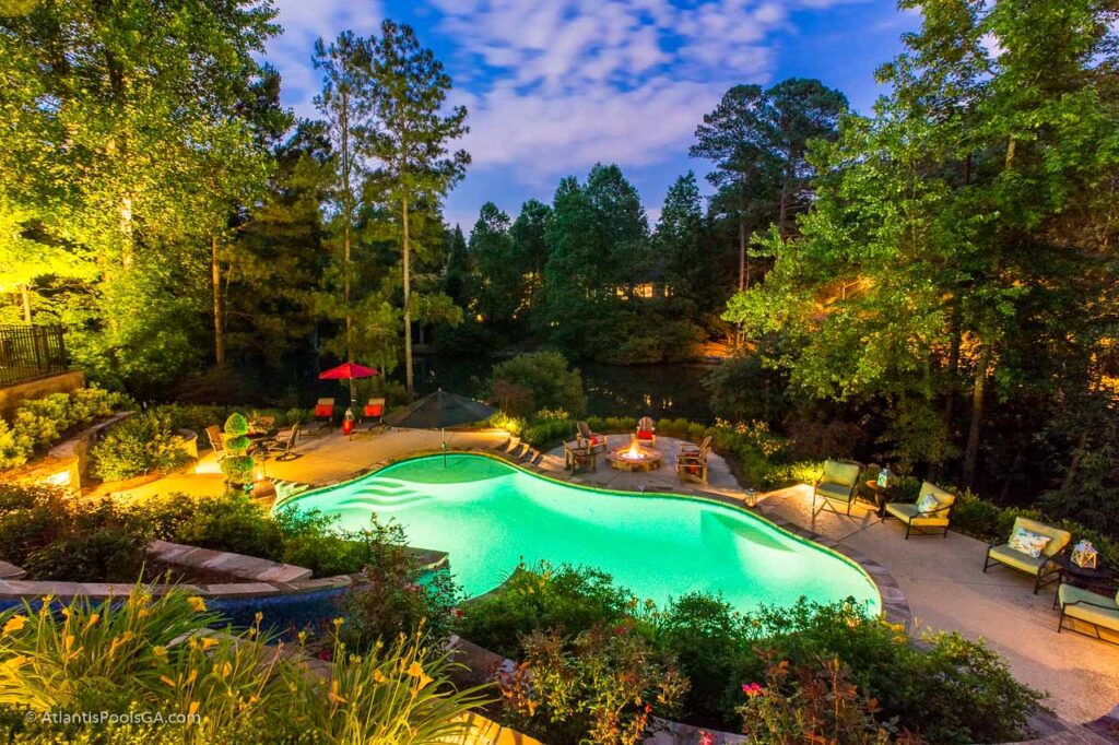 Freeform Pool by Atlantis Pools and Spas