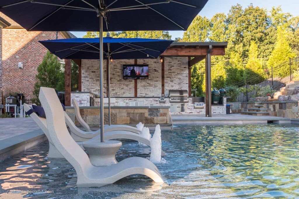 Lounging Shelf by Atlantis Pools and Spas