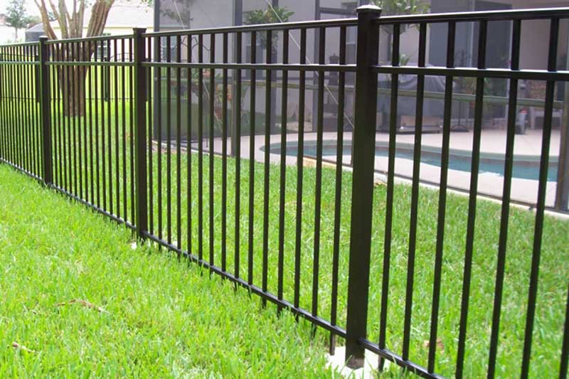 Pool fence construction