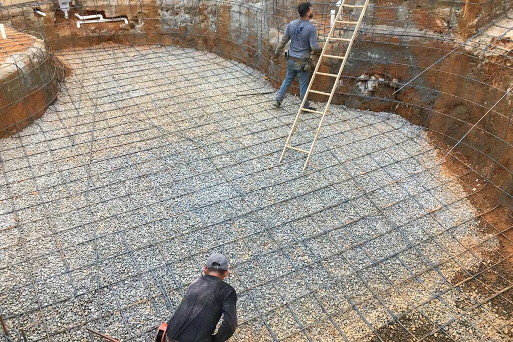 Steel Construction by Atlantis Pools and Spas